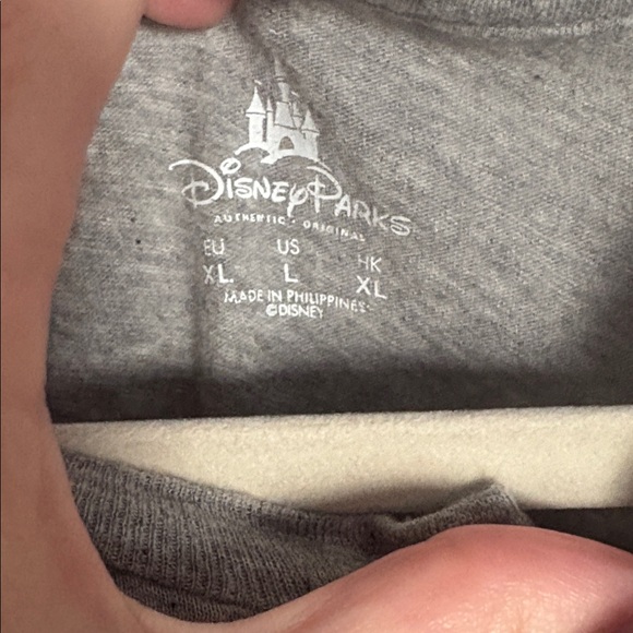 Disney Parks Gray and Blue Mickey Surf Wave Long Sleeve Henley - Picture 6 of 9